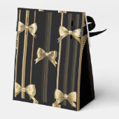 Geschenktasche mit leerer und goldener Bow - Schwa Geschenkschachtel (Rückseite)