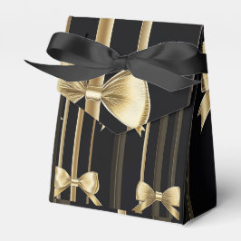 Geschenktasche mit leerer und goldener Bow - Schwa Geschenkschachtel