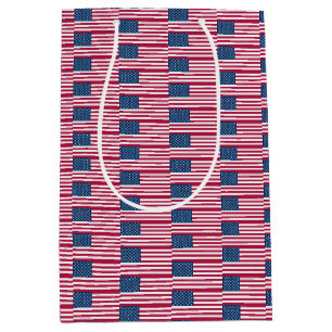 Geschenktasche mit US-Flagge Mittlere Geschenktüte