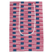 Geschenktasche mit US-Flagge Mittlere Geschenktüte (Rückseite)