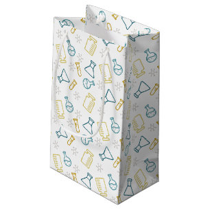 Geschenktasche mit wissenschaftlichen Symbolen in Kleine Geschenktüte
