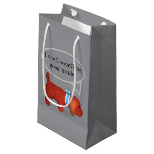 Geschenktasche - Neugieriger Hund Kleine Geschenktüte