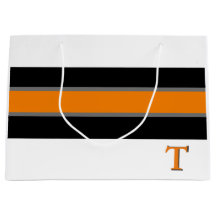 Geschenktasche - Orange Chic Strip Design-T