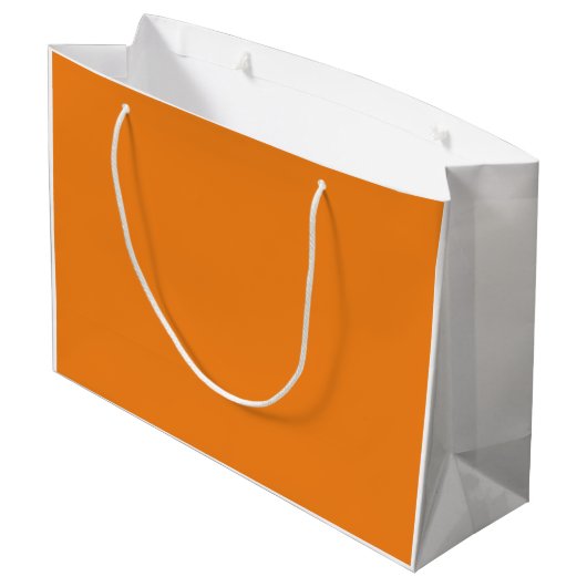 Geschenktasche - Orange Große Geschenktüte (Rückseite Schrägansicht)