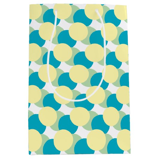 Geschenktasche - Pastellkreise - Überschneidung Mittlere Geschenktüte (Vorderseite)