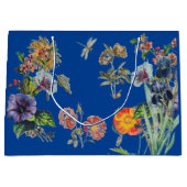 Geschenktasche PEACOCK IN BLAU Große Geschenktüte (Vorderseite)
