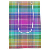 Geschenktasche - Rainbow Madras Mittlere Geschenktüte (Rückseite)