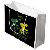 Geschenktasche 'Ride For Glory' Große Geschenktüte (Vorderseite Schrägansicht)