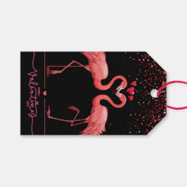 Geschenktasche - rosa Flamingo Geschenkanhänger