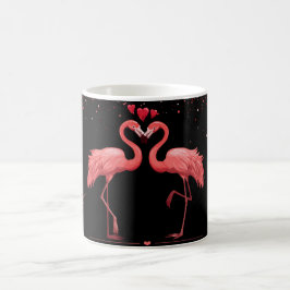 Geschenktasche - rosa Flamingo Kaffeetasse