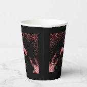 Geschenktasche - rosa Flamingo Pappbecher (Rechts)