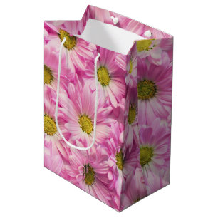 Geschenktasche - Rosa Gerbera Daisies Mittlere Geschenktüte