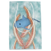 Geschenktasche - Schwimmwal und Oktopus Mittlere Geschenktüte (Vorderseite)