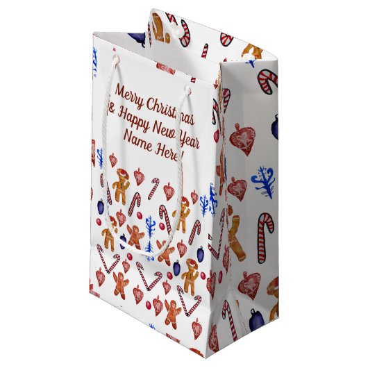 Geschenktasche Sweet Holidays Kleine Geschenktüte (Vorderseite Schrägansicht)