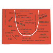 Geschenktasche/Tag/ Nationale Stammesnamen/ Metrop Große Geschenktüte (Vorderseite)