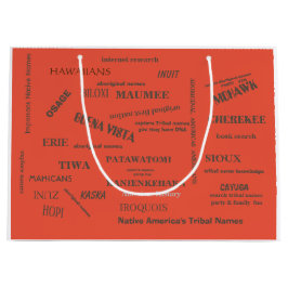 Geschenktasche/Tag/ Nationale Stammesnamen/ MMETRO Große Geschenktüte
