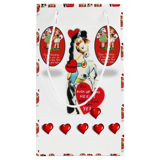 Geschenktasche Valentine Kleine Geschenktüte (Rückseite)