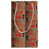 Geschenktasche Valentine Kleine Geschenktüte (Rückseite)