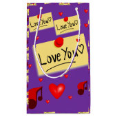 Geschenktasche Valentine Kleine Geschenktüte (Rückseite)