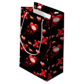Geschenktasche Valentine Kleine Geschenktüte (Rückseite Schrägansicht)