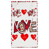Geschenktasche Valentine Kleine Geschenktüte (Rückseite)