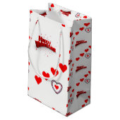 Geschenktasche Valentine Kleine Geschenktüte (Rückseite Schrägansicht)