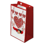 Geschenktasche Valentine Kleine Geschenktüte (Vorderseite Schrägansicht)