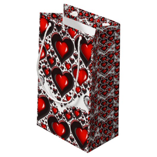 Geschenktasche Valentine Kleine Geschenktüte (Rückseite Schrägansicht)