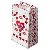 Geschenktasche Valentine Kleine Geschenktüte (Rückseite Schrägansicht)