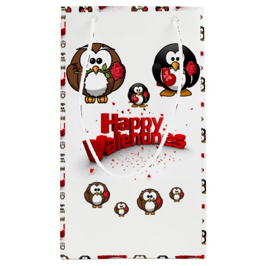 Geschenktasche Valentine Kleine Geschenktüte (Rückseite)