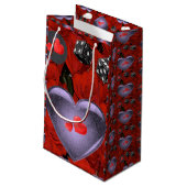 Geschenktasche Valentine Kleine Geschenktüte (Rückseite Schrägansicht)
