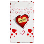 Geschenktasche Valentine Kleine Geschenktüte (Rückseite)