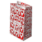 Geschenktasche Valentine Kleine Geschenktüte (Rückseite Schrägansicht)