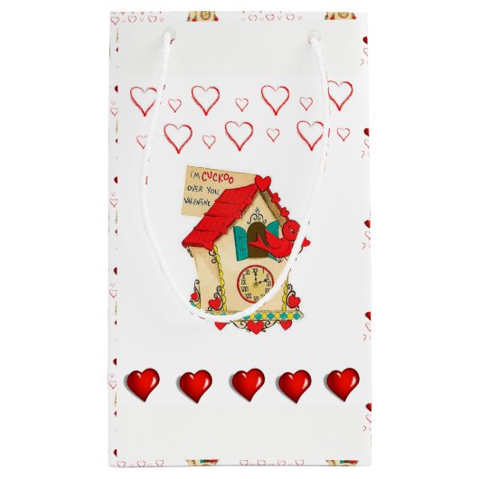 Geschenktasche Valentine Kleine Geschenktüte (Rückseite)