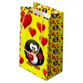 Geschenktasche Valentine Kleine Geschenktüte (Rückseite Schrägansicht)