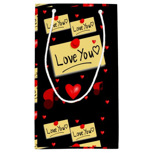 Geschenktasche Valentine Kleine Geschenktüte (Rückseite)