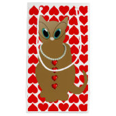 Geschenktasche Valentine's Cat Kleine Geschenktüte (Vorderseite)