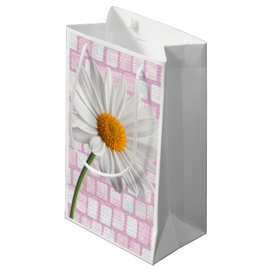 Geschenktasche Valentine's Daisy Kleine Geschenktüte (Vorderseite Schrägansicht)
