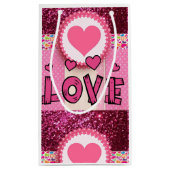 Geschenktasche Valentinin's Liebe Kleine Geschenktüte (Rückseite)