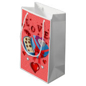 Geschenktasche Valentinin's Liebe Kleine Geschenktüte (Rückseite Schrägansicht)
