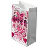 Geschenktasche Valentinin's Liebe Kleine Geschenktüte (Rückseite Schrägansicht)