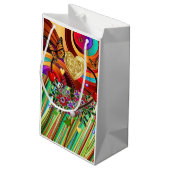 Geschenktasche Valentins Schmetterling Kleine Geschenktüte (Rückseite Schrägansicht)