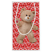 Geschenktasche Valentins Teddybär Kleine Geschenktüte (Rückseite)