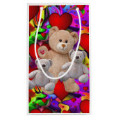 Geschenktasche Valentins Teddybär Kleine Geschenktüte (Rückseite)