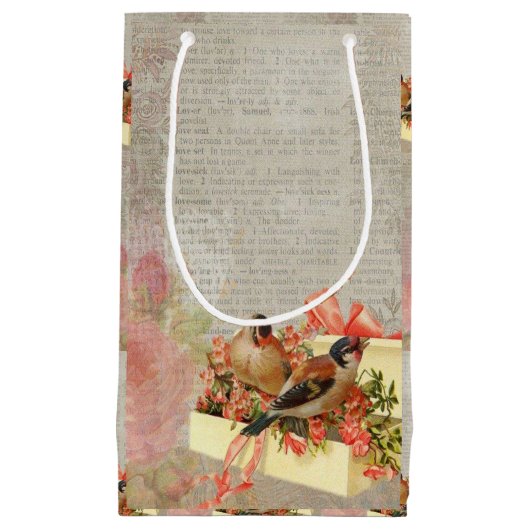 Geschenktasche Vintag floral Kleine Geschenktüte (Vorderseite)