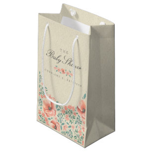 GESCHENKTASCHE Vintage Blumenmuster-Märchenbuch- Kleine Geschenktüte