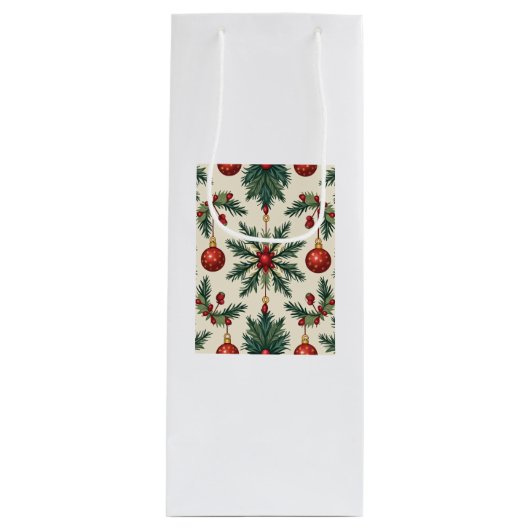 Geschenktasche (Weihnachten) Geschenktüte Für Weinflaschen (Vorderseite)