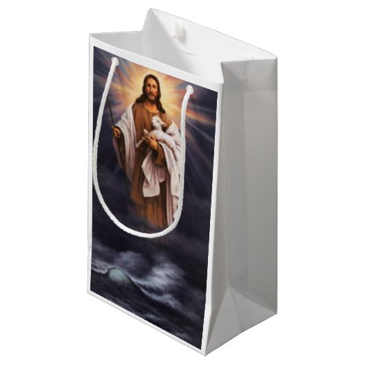 Geschenktasche Weihnachten Jesus Kleine Geschenktüte (Vorderseite Schrägansicht)