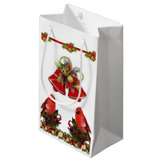 Geschenktasche Weihnachten Kleine Geschenktüte (Vorderseite Schrägansicht)