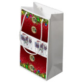 Geschenktasche Weihnachten Kleine Geschenktüte (Rückseite Schrägansicht)